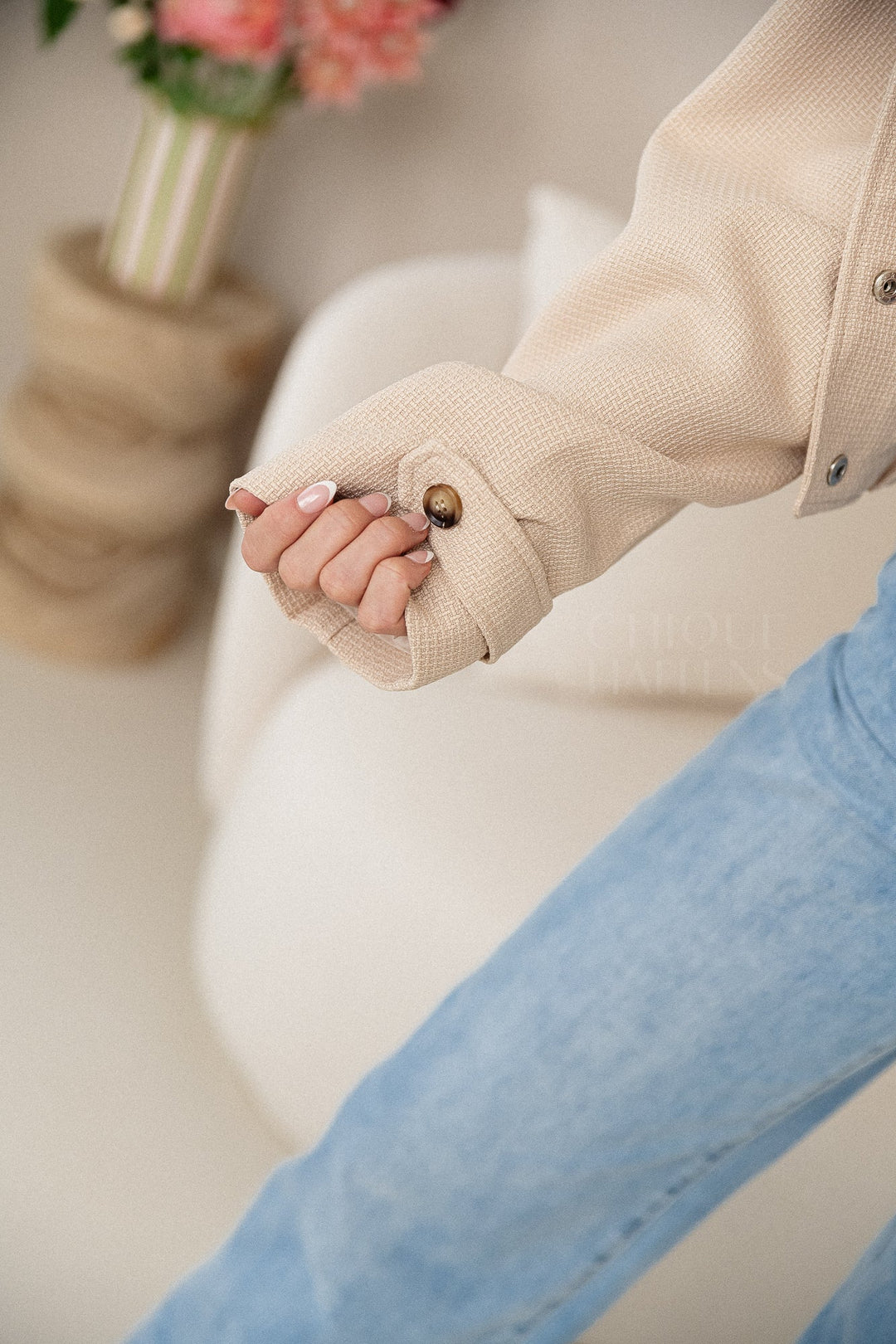 ModishBreda Beige Icon Bomber